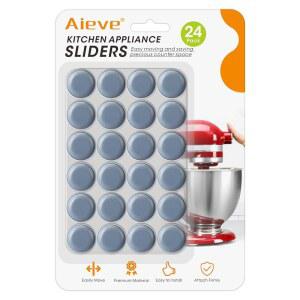 Aieve Appliance 슬라이더, 소형 가전제품 롤러 주방 도구 24개, 자체 접착 캐스터 휠, 파인드, 가정용 필수 조리대 액세서리, 믹서 커피 메이커 에어 프라이어용