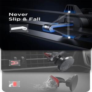 맥세이프 차량호환  핸드폰 거치대  자력 프리미엄  한 손 조작 금속 후크 마그네틱 자석 마운트