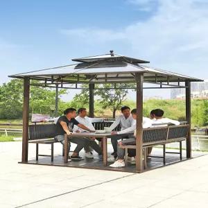 파고라 야외 바베큐장 파빌리온 원두막 옥상 철제 설치