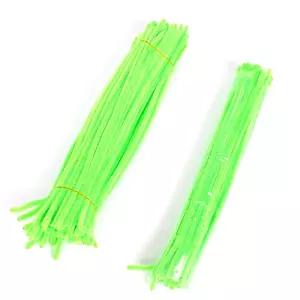 어린이집 미술 공예재료 모루 연녹색 30cm 100개입 모루인형 만들기