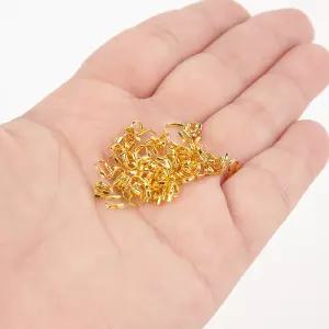 핸드메이드 팔찌 재료 골드 U자버클 비즈공예 부자재 와이어보호 100개