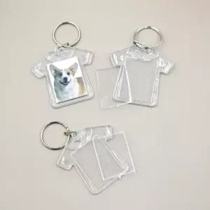 아이돌 연예인 굿즈용 아크릴 옷모양 액자 키링 투명 티셔츠 열쇠고리 DIY 소품