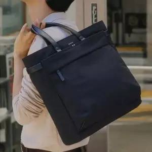 [헤지스](대전신세계)[HATCH-BAG] 블랙 나일론 토트백 HJBA6E330BK