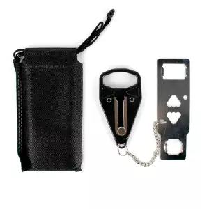 1인가구 여성 안심 여행용 호텔 휴대용 현관문 보조 잠금장치 안전고리 방범용