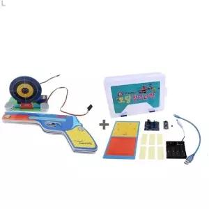 고무줄 총 코딩 과학 실험 1인 세트 필수 구성 키트 포함/고무총/미니건/장난감/조립/나무총/만들기/어린이