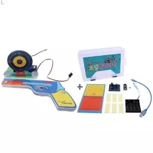 고무줄 총 코딩 과학 실험 1인 세트 필수 구성 키트 포함/과녁판/놀이/권총/모형/사격/고무총/미니/건