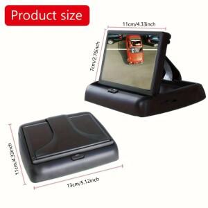 설치가 간편한 4.3인치 LED 야간 시야 자동차 후방 카메라 접이식 LCD 디스플레이 - 후진 안전