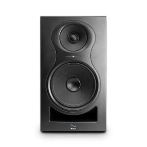 KALI AUDIO IN-8 V2 20.3cm(8인치) 전원 3방향 스튜디오 모니터 - 140W 스피커 시스템 경계 보정 EQ 설정 믹싱, 녹음, 오디오 프로덕션용 XLR, TRS, RCA 입력 싱글, 블랙