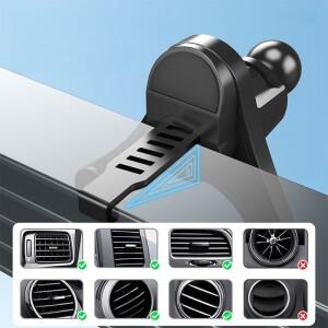 자석식 차량호환  360 ° 자동차 내비게이션 지원 공기 배출구에 장착하는 회전폰 홀더