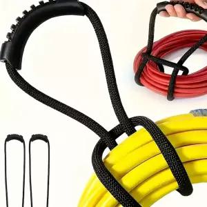 전선정리 호스보관 핸드스트랩 로프 운반 손잡이 휴대 밴드 홀더