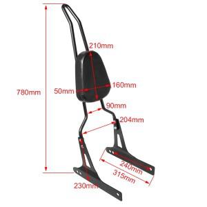 Harley Dyna Street Bob FXDB 20062017 용 호환 바이크 오토바이 승객 등받이 시시 바 뒷좌석 분리 가능