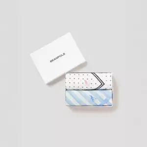 [매장정품] 빈폴 액세서리 여성 손수건 2매 세트 - 스카이 블루 (BE5384L31Q) 3168490