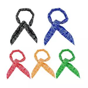 날씨 뜨거운 트렌드 손목 발목 무더운 시원한 목 잇템 햇빛 스카프 쿨