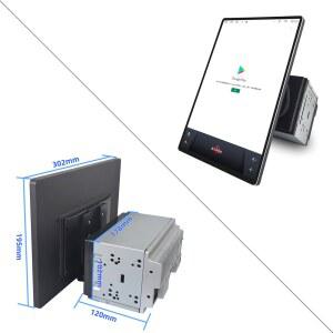 회전식 내비게이션 올인원 자동차 플레이어 인치 라디오 카플레이 10 1 안드 DVD