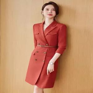 여성원피스 고급스러운 정장 스타일리쉬 오피스룩 프리미엄 단아한 드레스 심쿵직구