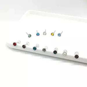 실버 탄생석 토파즈 귀걸이 탄생석반지 터키석 에메랄드 아쿠아마린 HW96818C26