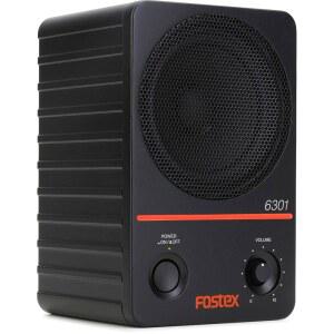 Fostex 6301DT 10.2cm(4인치) 전원 스튜디오 모니터, DANTE, 20W D 클래스, RJ45 Dante 지원