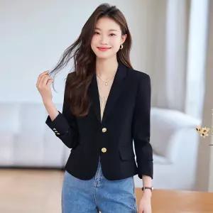 여성자켓 봄가을 캐주얼 정장 코트 스타일리쉬 슬림핏 숏 상의 심쿵직구