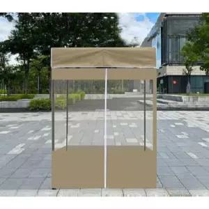 소형 천막 인용 바람막이 방풍 실외 프레임 간이 쉼터 투명 캐노피 가림막