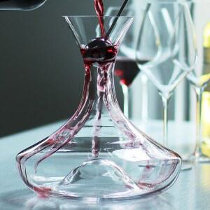 Duvino 폭포 와인 디켄터 글라스 크리스탈 디스펜서 세트 가정용 포트