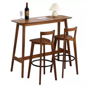 북유럽 원목 홈바의자 아일랜드식탁 체어 의자 높은