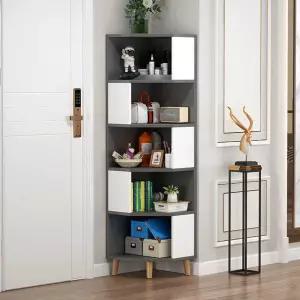 틈새코너장 모서리 장 책장 삼각틈새 코너 북유럽