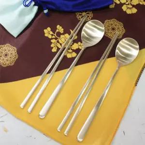 고급 방짜유기 수저 세트 선물용