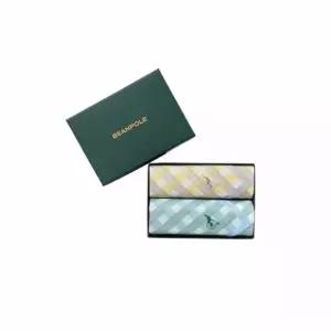 [매장정품] 빈폴 액세서리 여성 깅엄체크 손수건 2매 세트 - 그린 (BE6184L32M) 3725309