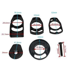자전거 내부 케이블 라우팅 스템7도 스템 라이저 31.8x80/90/100/110 /120/130mm 알루미늄 합금 배선