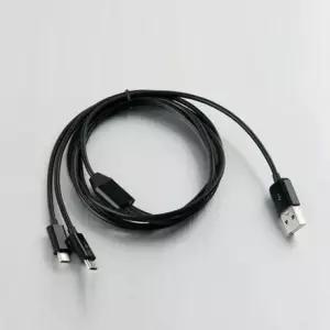 USB 케이블 마이크로 5핀 변환 충전 2구 1M