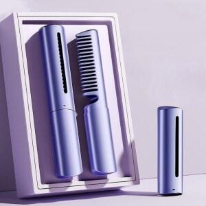 무선미니고데기 빗 고데기 매직기 미용실 헤어스타일