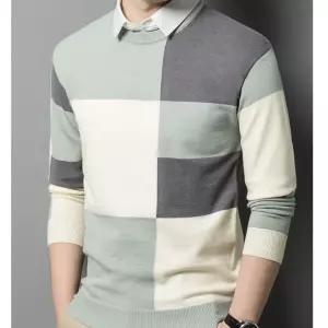 EAMT 남사친 롱 캐주얼 이너 투피스 칼라넥 슬리브 가짜카라 봄가을 칼라 긴팔 스트레이트 YJ3