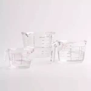 내열 유리 계량컵 250ml 500ml 1000ml