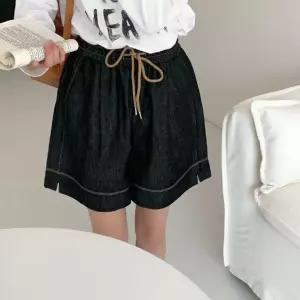 팔콘 바지 데님 여자 여친 여름 캐주얼 디자인 A라인 위에 청반바지 반바지 핫팬츠 슬림핏 KKE1