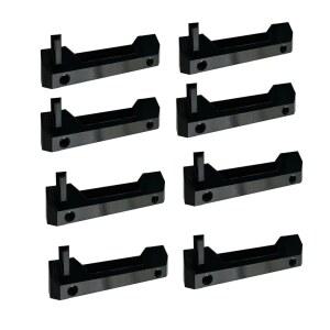 터프빌드 스택테크를 위한 지린웨이 플레이트 클리츠 호환되는 브래킷 스택테크와 블랙 8Pcs 마운팅 피트