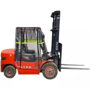 지게차 비닐커버 바람막이 두산 가림막 천막 포크레인