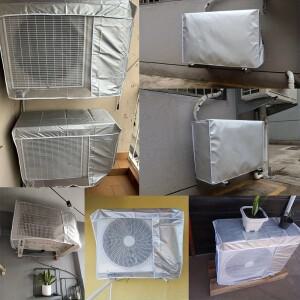 호환 1pcs 야외 에어컨 실외기 먼지 커버 보호 방수 태양