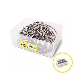 위월천 60MM 철제 카드링 20개입 실버 카드링대 쇠링 실버링 깔끔한자료정리