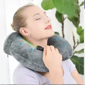 에어목베개 기내용 차량용 여행용 목쿠션 에어펌프 캠핑 차박 쿠션 차량용쿠