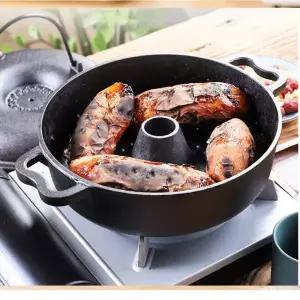 고구마 무쇠 직화냄비 구이 만능팬 28cm 냄비 굽는냄비 직화구이