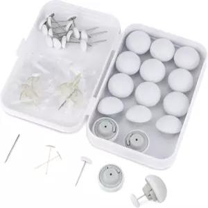 리폰 이불 핀 클립 16세트 미끄럼 방지 잠금 해제를 위한 열쇠 하나 이불용 버튼 고정 장치 쿠션 커튼