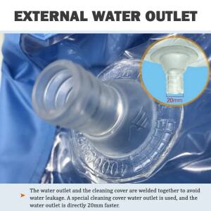 호환 대형 2.4/3.2m 에어컨 청소 커버 이중층 두껍게 세척 장착 보호 먼지 가방 조임 벨트