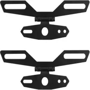 스즈키 두카티 혼다를 위한 2PC 오토바이 번호판 브래킷 범용 조절식 홀더 안전한 장착을 내구성 있는 부품