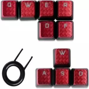 체리 키 스위치 게이밍 키보드용 10Keys Corsair FPS 레드 백라이트 키캡 교체(QWERDF+WASD)