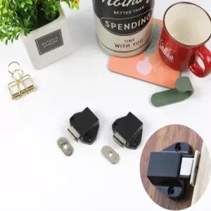 가구부속품 경첩 자석철물 DIY 옷장 진열장 원터치 누름방식 푸쉬 빠지링 1P