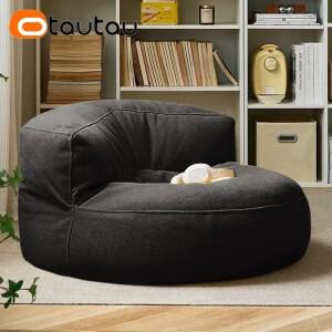 OTAUTAU 충전재 포함 방수 빈백 푸프 의자 정원 해변 수영장 오토만 살롱 소파 시트 SF133