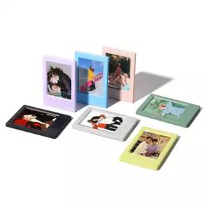 느낌상점 컬러 포카액자 아크릴 소형 바인더 폴라로이드 증명사진 전시 스탠딩      RAM