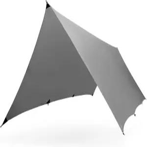 카목 쿨리 다용도 웨더 쉘터 (방수 내구성 휴대용 캠핑 타프 해먹 레인 커버) 화강암 그레이