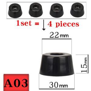 HIFIDIY 라이브 4PCS 오디오 앰프 고무 발 패드 기계 스피커 스탠드 피트 스파이크 콘 바닥 손톱 M20 ~ 32