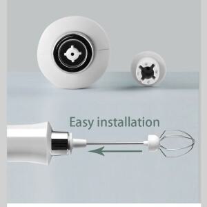 EXSX 3 in 1 전기 우유 거품기 충전식 제조기 휴대용 고속 음료 믹서 커피